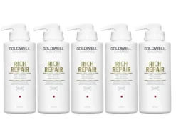 5x Goldwell Dualsenses Rich Repair 60 Sec. Treatment 500ml