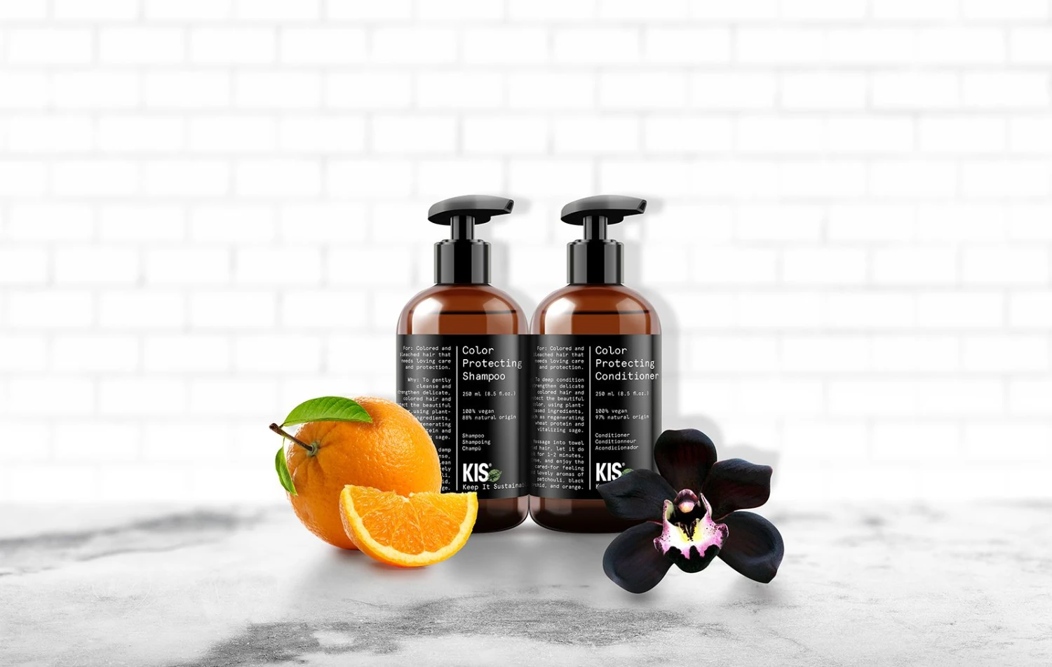 KIS Green Color Protecting Shampoo 1000ml - Afbeelding 2